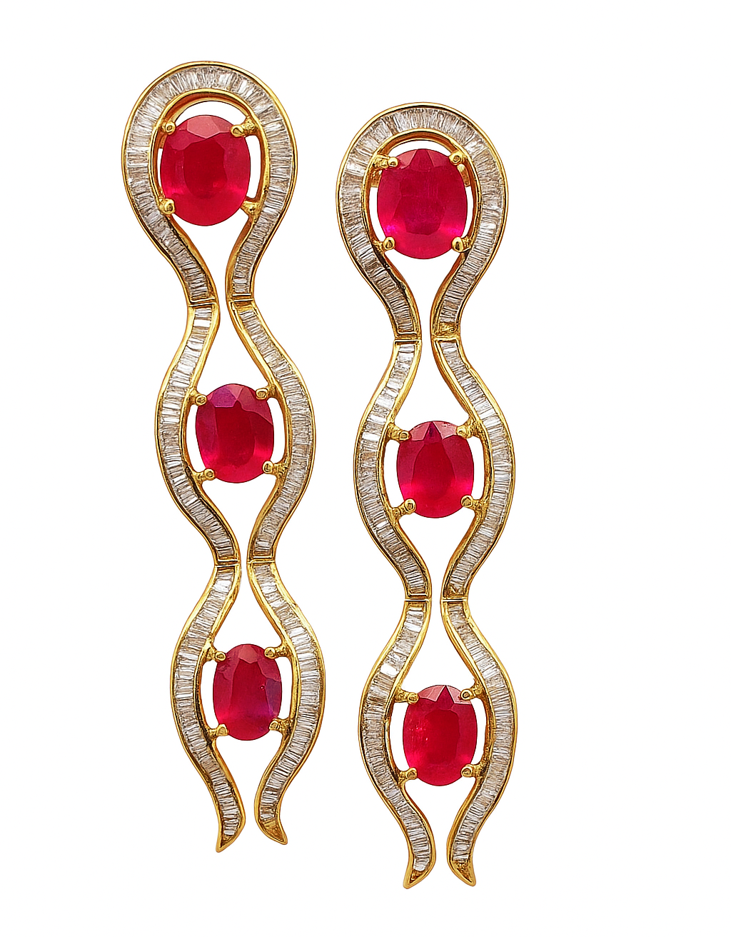 Beautiful Natural Diamond Earing 